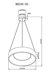 Подвесная люстра MyFar Shannon MR2192-1PL