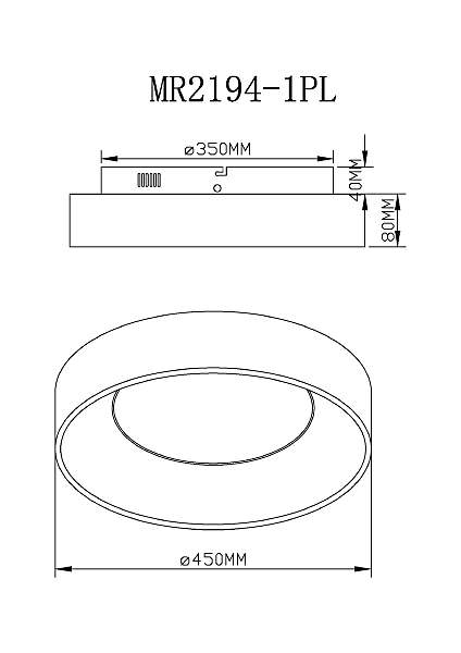 Светильник потолочный MyFar Shannon MR2194-1PL