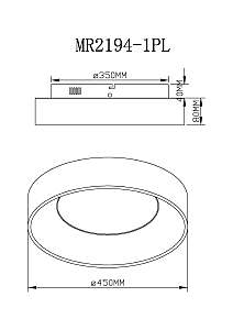 Светильник потолочный MyFar Shannon MR2194-1PL