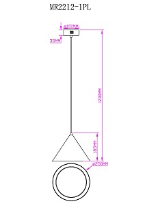Светильник подвесной MyFar Maretta MR2212-1PL