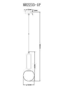 Светильник подвесной MyFar Pierre MR2233-1P