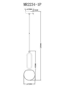 Светильник подвесной MyFar Pierre MR2234-1P