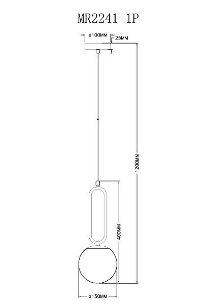 Светильник подвесной MyFar Pierre MR2241-1P