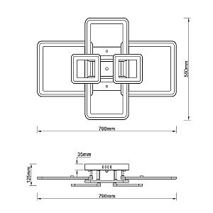 Потолочная люстра Escada Plain 10286/6LED