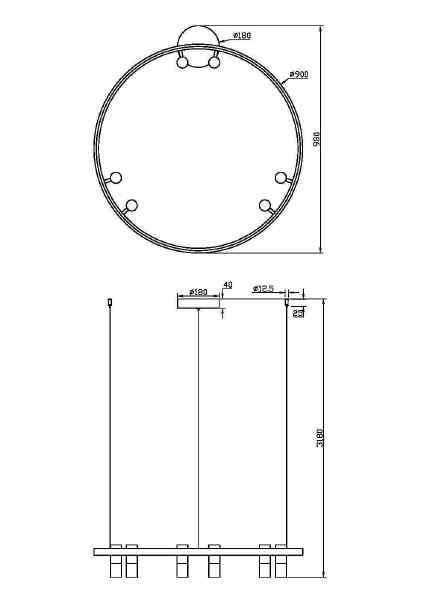 Подвесная люстра Maytoni Satellite MOD102PL-L42BK