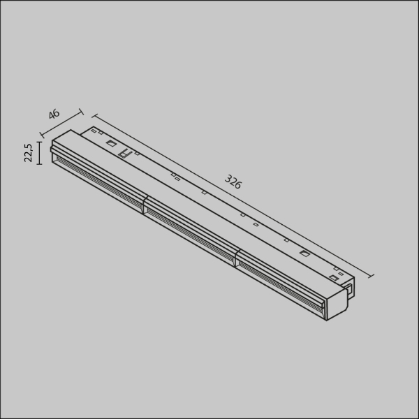 Трековый светильник Maytoni Parete TR106-4-18W-DS-W