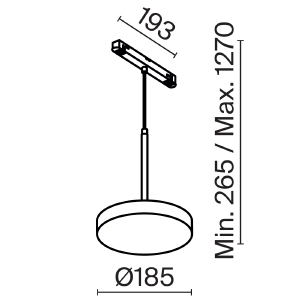 Трековый светильник Maytoni Plato TR123-4-15W-DS-B