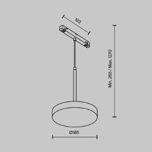 Трековый светильник Maytoni Plato TR123-4-15W-DS-B