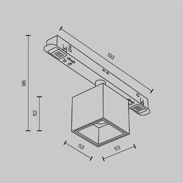 Трековый светильник Maytoni Alfa S TR133-4-7W-DS-B