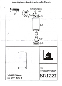 Накладной светильник Brizzi Aras BR08094