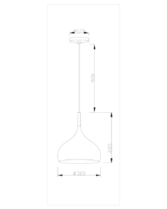 Светильник подвесной Moderli Eline V1294-1P