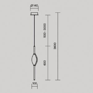 Светильник подвесной Maytoni Foresight MOD347PL-L8BS3K