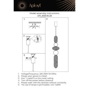 Светильник подвесной Aployt Nikusia APL.658.06.28