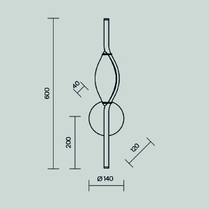 Настенное бра Maytoni Foresight MOD347WL-L8BS3K