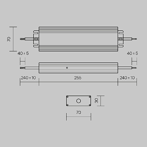 Блок питания Maytoni Power Supply Magnetic PSL008-200W-48V-IP67