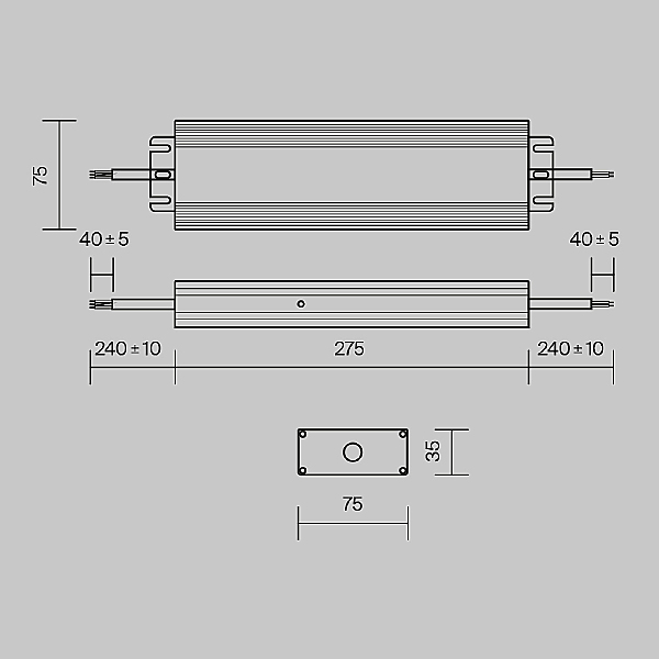 Блок питания Maytoni Power Supply Magnetic PSL008-250W-48V-IP67