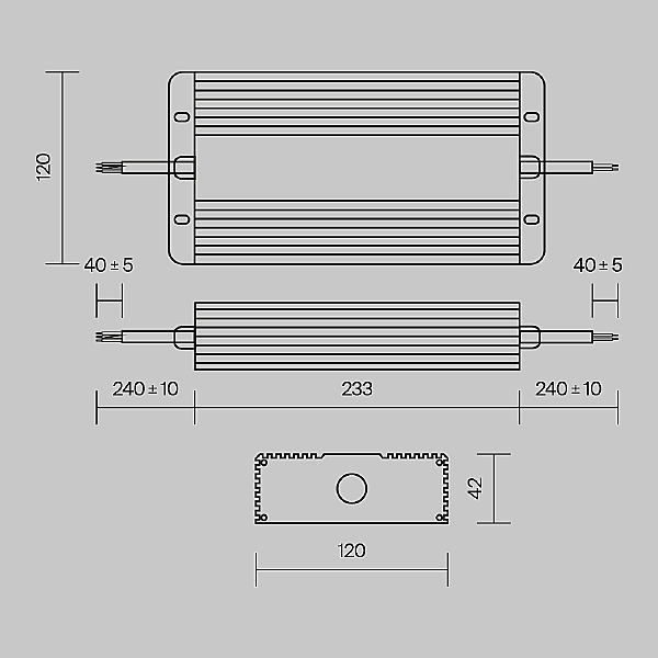 Блок питания Maytoni Power Supply Magnetic PSL008-400W-48V-IP67