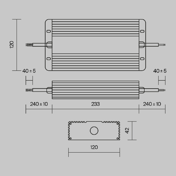 Блок питания Maytoni Power Supply Magnetic PSL008-400W-48V-IP67