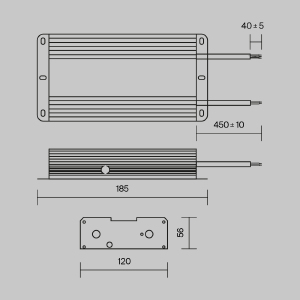 Блок питания Maytoni Power Supply Magnetic PSL008-480W-48V-IP67