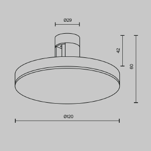 Трековый светильник Maytoni Plato TR152-1-7W3K-B