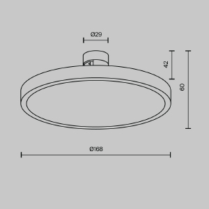 Трековый светильник Maytoni Plato TR153-1-10W3K-B