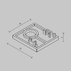 Заглушки для накладного низкопрофильного шинопровода Exility 2шт Maytoni Accessories for tracks Exility TRAM034EC-41B