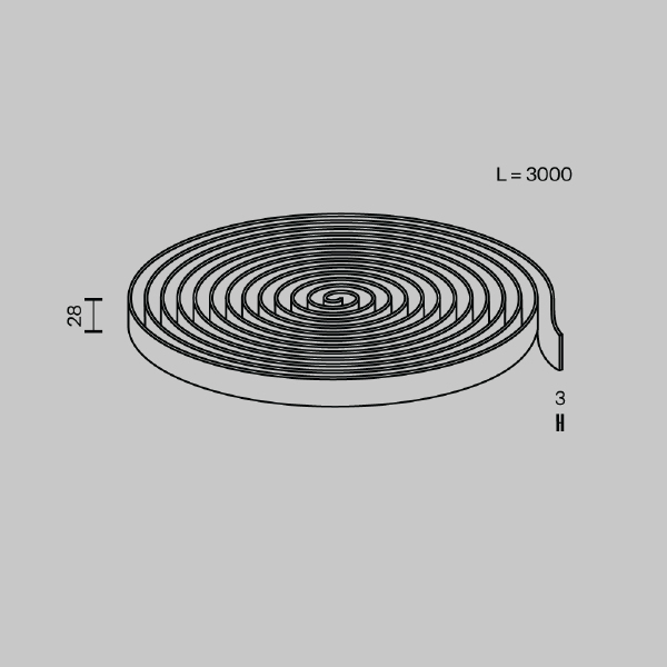 Токопроводящая текстильная лента Maytoni Conductive textile tape Parity TRX130-1.3LG