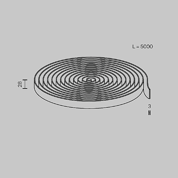 Токопроводящая текстильная лента Maytoni Conductive textile tape Parity TRX130-1.5DB