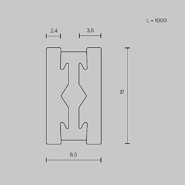 Шинопровод Maytoni Busbar trunkings Flarity TRX154-111B