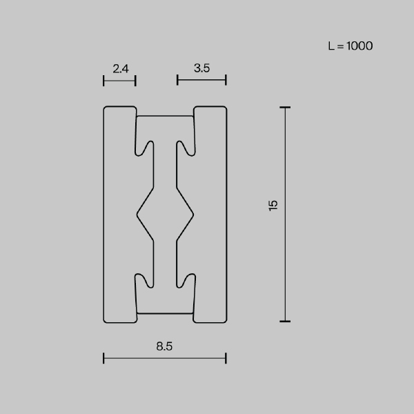 Шинопровод Maytoni Busbar trunkings Flarity TRX154-111B