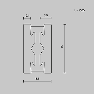 Шинопровод Maytoni Busbar trunkings Flarity TRX154-111B