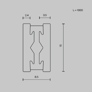 Шинопровод Maytoni Busbar trunkings Flarity TRX154-111B