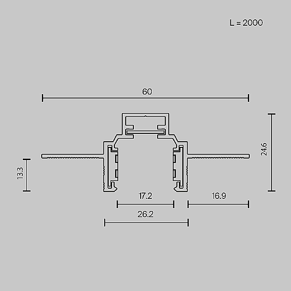 Шинопровод Maytoni Busbar trunkings Exility TRXM034-422B