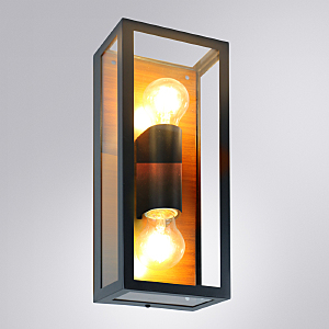 Уличный настенный светильник Arte Lamp Belfast A4569AL-2BR