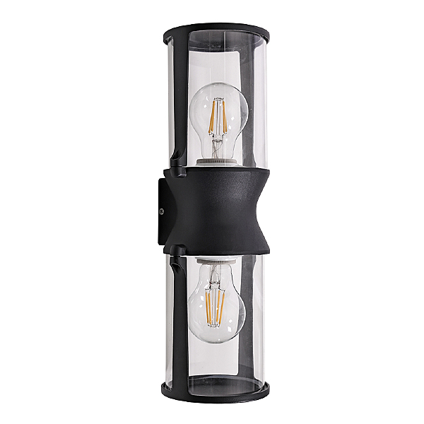 Уличный настенный светильник Arte Lamp Minchir A8306AL-2BK