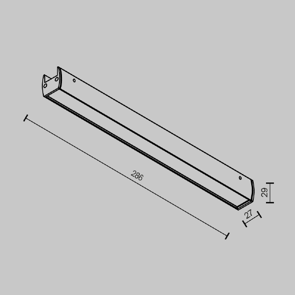 Трековый светильник Maytoni Basis TR161-1-16W3K-B