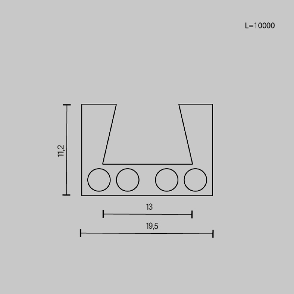 Шинопровод 10м Maytoni Busbar trunkings Elasity TRX160-1110B