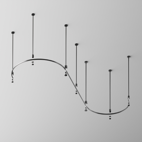 Шинопровод полукруг 800мм Maytoni Busbar trunkings Flarity TRX154-SR-D800-B