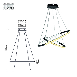 Подвесная люстра Rivoli Lauren 6105-101