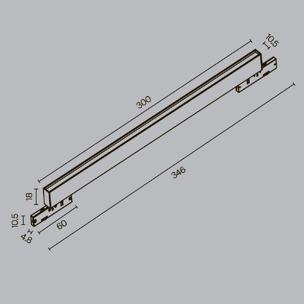 Трековый светильник Maytoni Basis TR192-1-8W2.7K-B