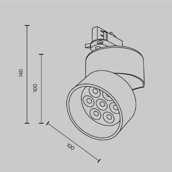 Трековый светильник Maytoni Alfa TR199-3-15W2.7K-M-W