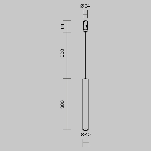 Трековый светильник Maytoni Skim TR210-1-5W3K-M-B