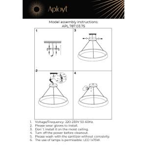 Подвесная люстра Aployt Justyna APL.787.03.75