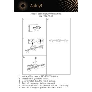 Настенный светильник Aployt Rezeda APL.788.01.03