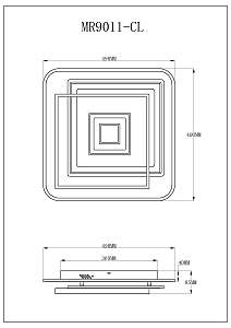 Светильник потолочный MyFar Galatea MR9011-CL
