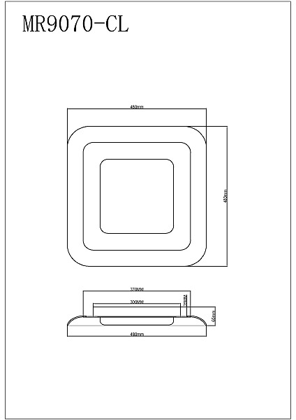 Светильник потолочный MyFar Sao MR9070-CL