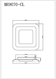Светильник потолочный MyFar Sao MR9070-CL