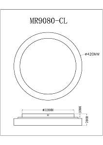 Светильник потолочный MyFar Neso MR9080-CL