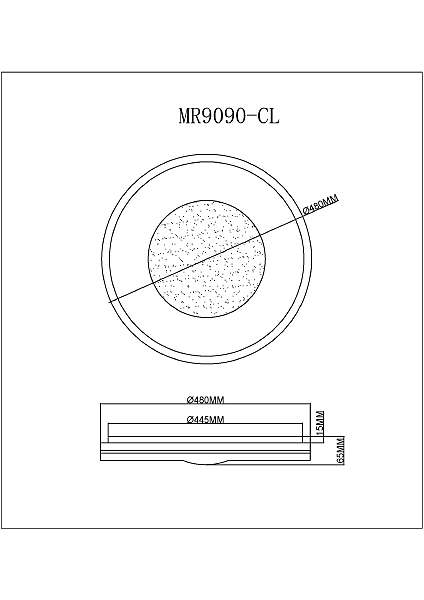 Светильник потолочный MyFar Despina MR9090-CL