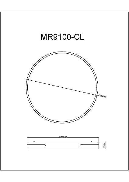 Светильник потолочный MyFar Oberon MR9100-CL